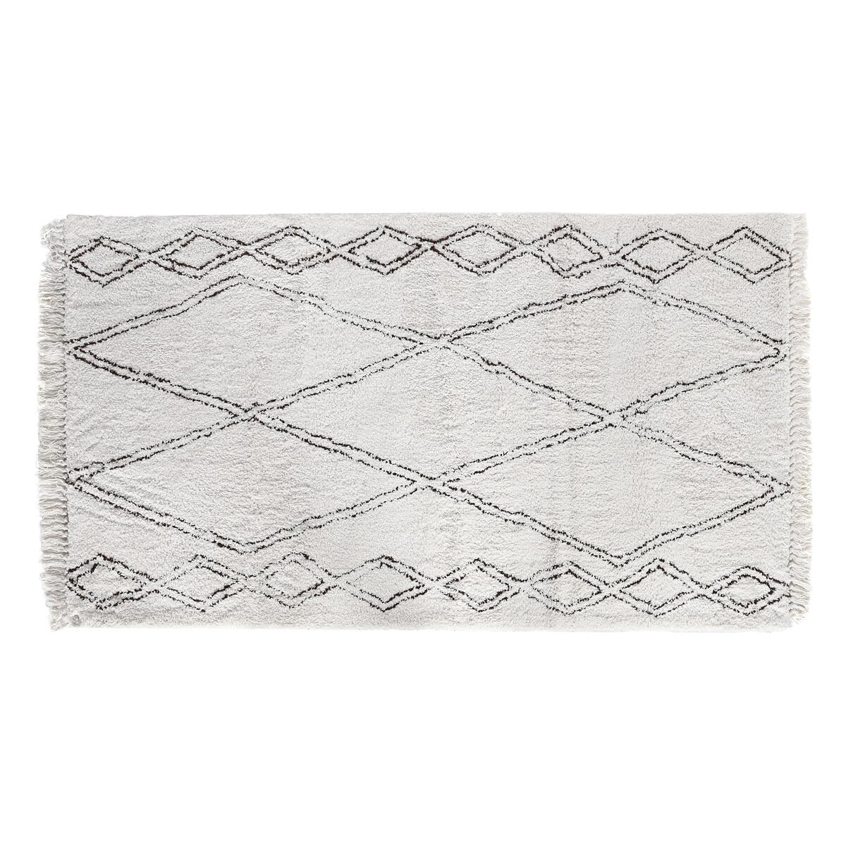 Tapis 200x140 beige boho idéal pour créer un coin lecture cosy