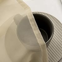 Vista 4 de MIULEE Cortinas de Media Ventana Transparentes con Bolsillo para Barra, Cortinas de Gasa Semitranslúcidas Extra Anchas para Ventana Pequeña, Cocina