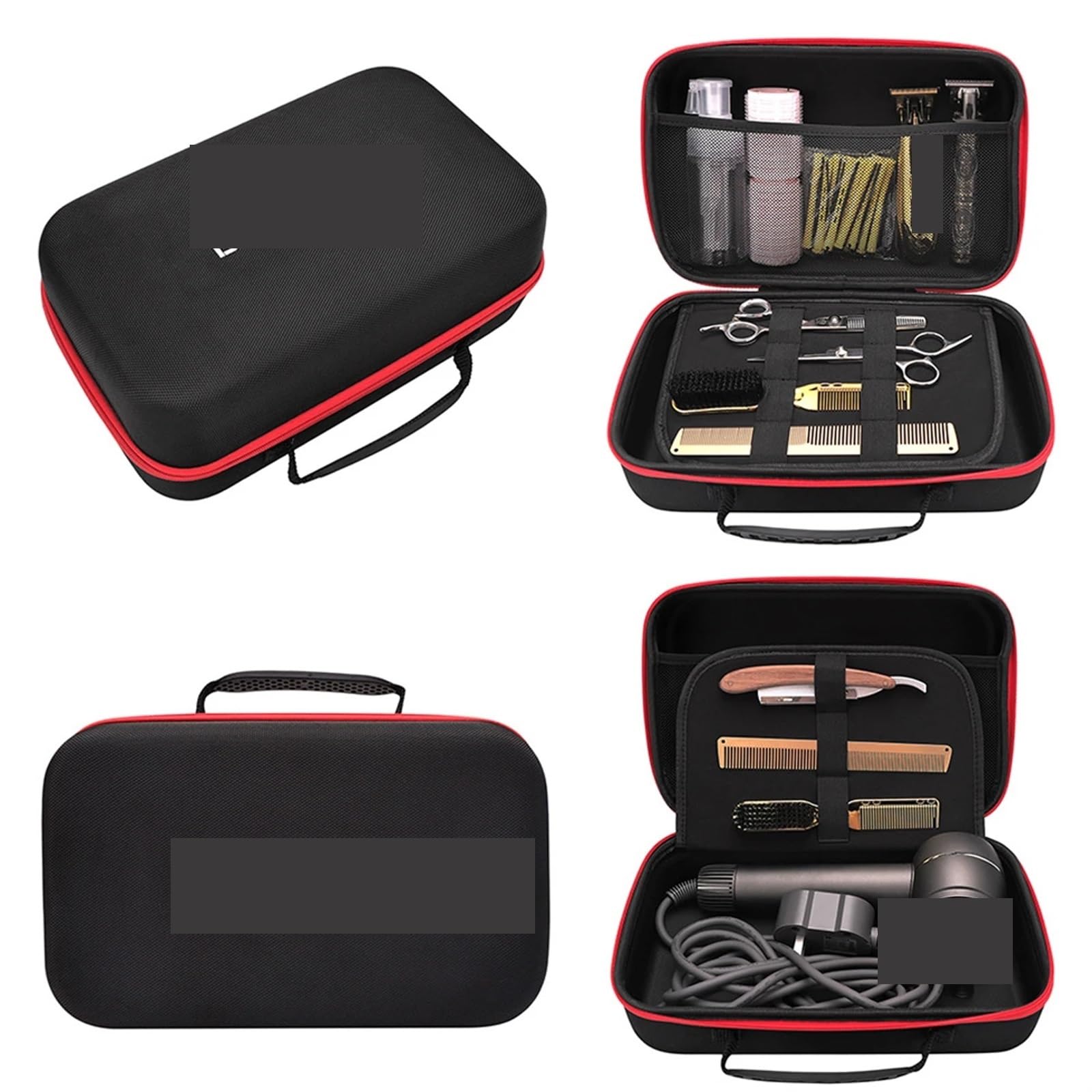 Friseur-Werkzeugtasche Barbershop Haarschnitt-Koffer, Friseur-Elektro-Haarschneidemaschine, Tasche, Pro, Friseurkämme, Werkzeuge, Aufbewahrungskoffer, Salon-Styling, Reisehandtasche(S)