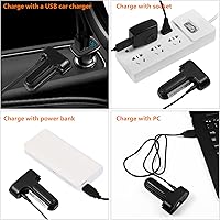 Vista 6 de KEDSUM Ducha portátil, bomba de ducha portátil con batería recargable, ducha portátil para campamento, cabezal de ducha portátil al aire libre