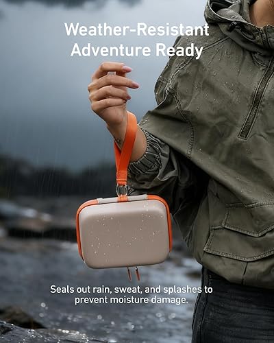 Miniatura 6 de TELESIN DisAdv - Funda de transporte para DJI Osmo Action 65 Pro y accesorios oficiales, bolsa de transporte dura impermeable para baterías de