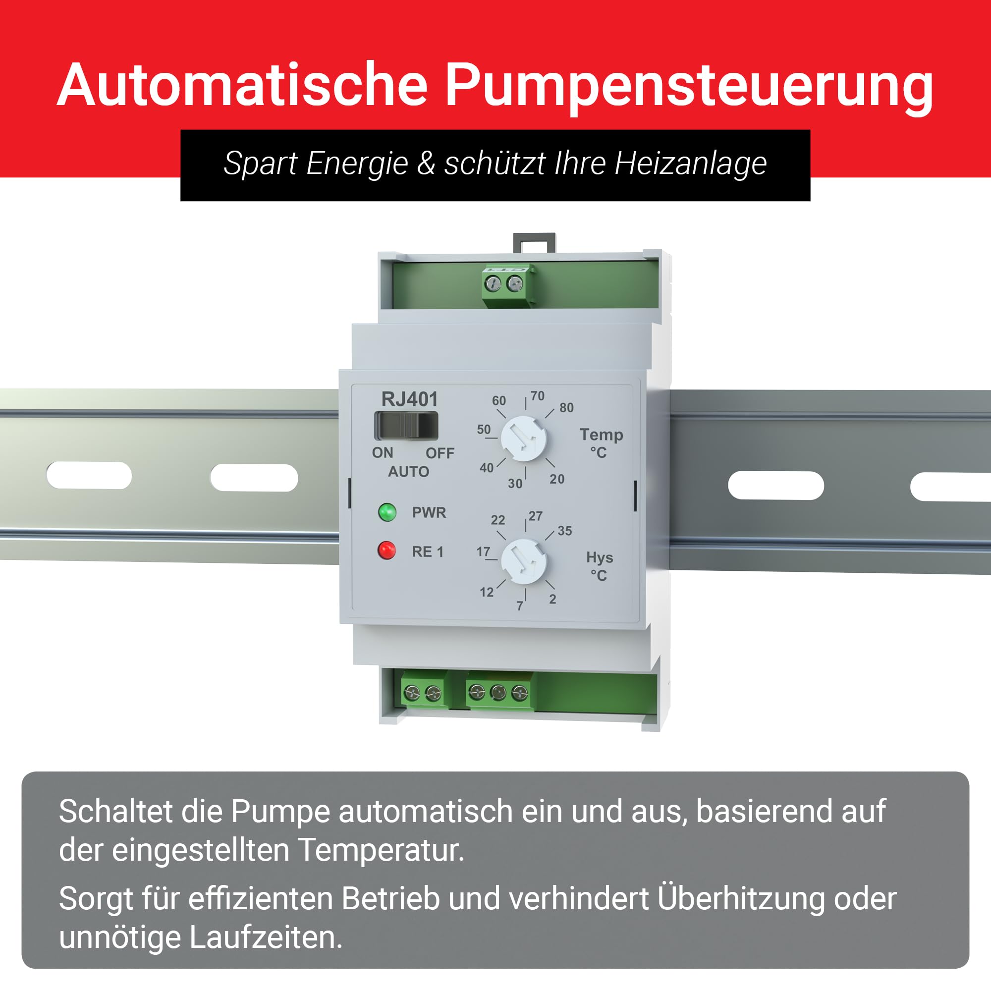 Bock elettrico interruttore temperatura, rj401