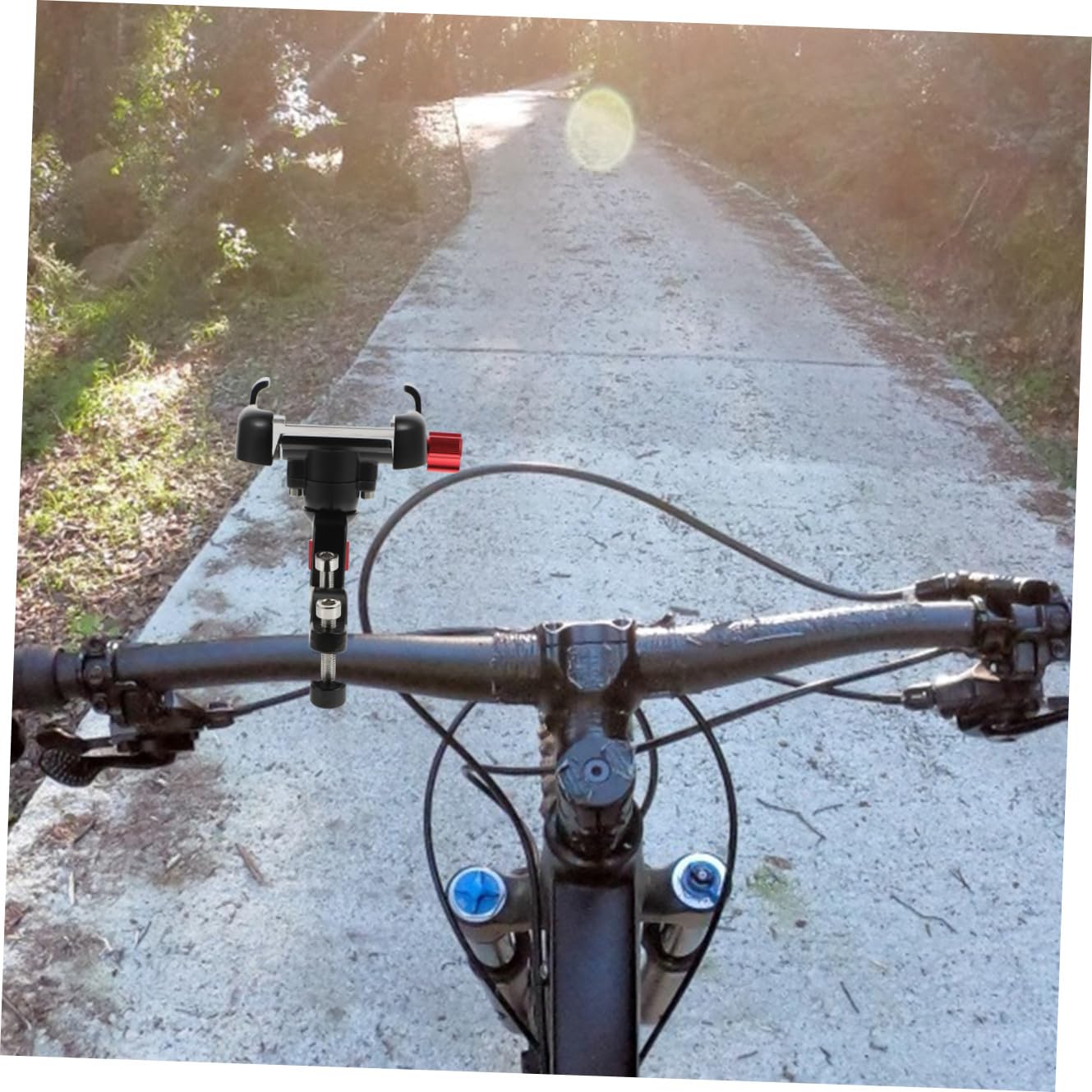 Hemobllo Supporto Per Telefono Da Bicicletta Supporto Girevole e Regolabile Realizzato in Materiale Facile Da Installare e Fissare Telefono Proteggendo