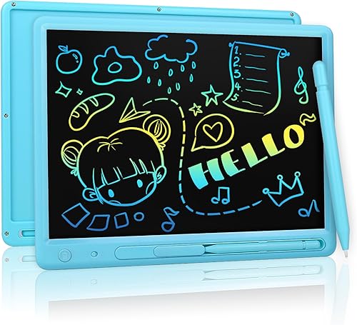 Tableta de escritura LCD para niños, tablero de dibujo colorido de 15 pulgadas, almohadilla de dibujo educativa de aprendizaje para niños, regalo de