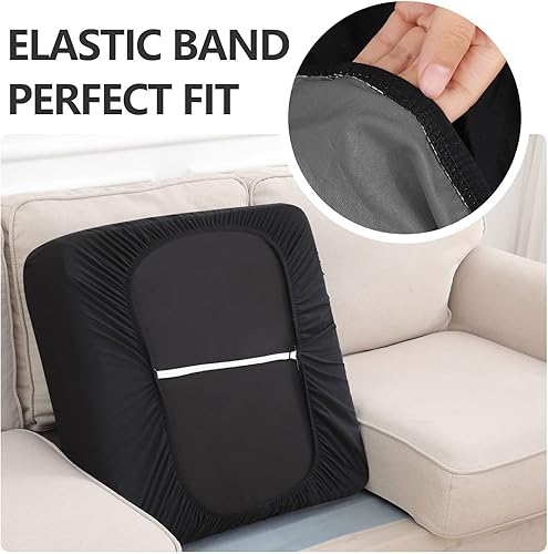 Miniatura 4 de hyha Fundas de cojín impermeables para sofá, funda elástica para asiento de sofá para perro, lavable, antideslizante, impermeable, fundas de cojín
