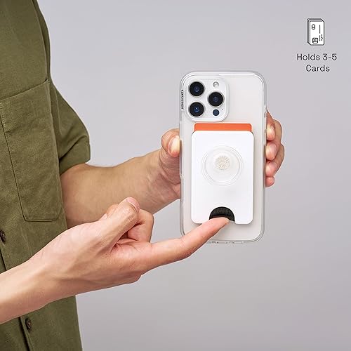 Vista 144 de PopSockets Cartera de teléfono con agarre expandible y anillo adaptador para MagSafe, soporte para tarjetas de teléfono, compatible con carga bígaro