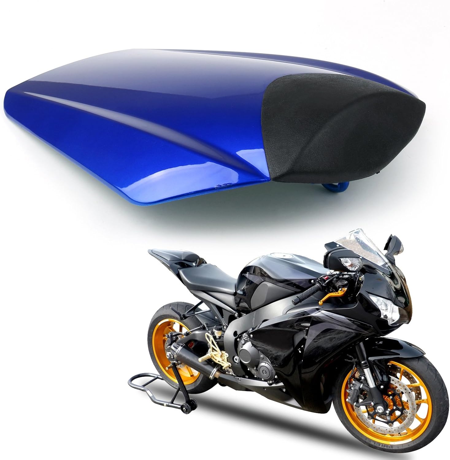 Areyourshop Rear Seat Cowl Cover, Rear Seat Cover Rear Seat Fairing Cover fits for Honda CBR1000RR 2008-2016