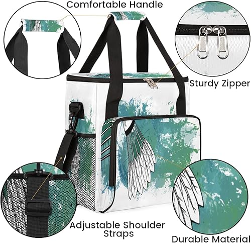 Miniatura 6 de Bolsa de transporte para cafetera deportiva de bádminton abstracta, para Keurig K-Mini o K-Mini Plus K-Mini Plus K-Cup Pods Almacenamiento portátil