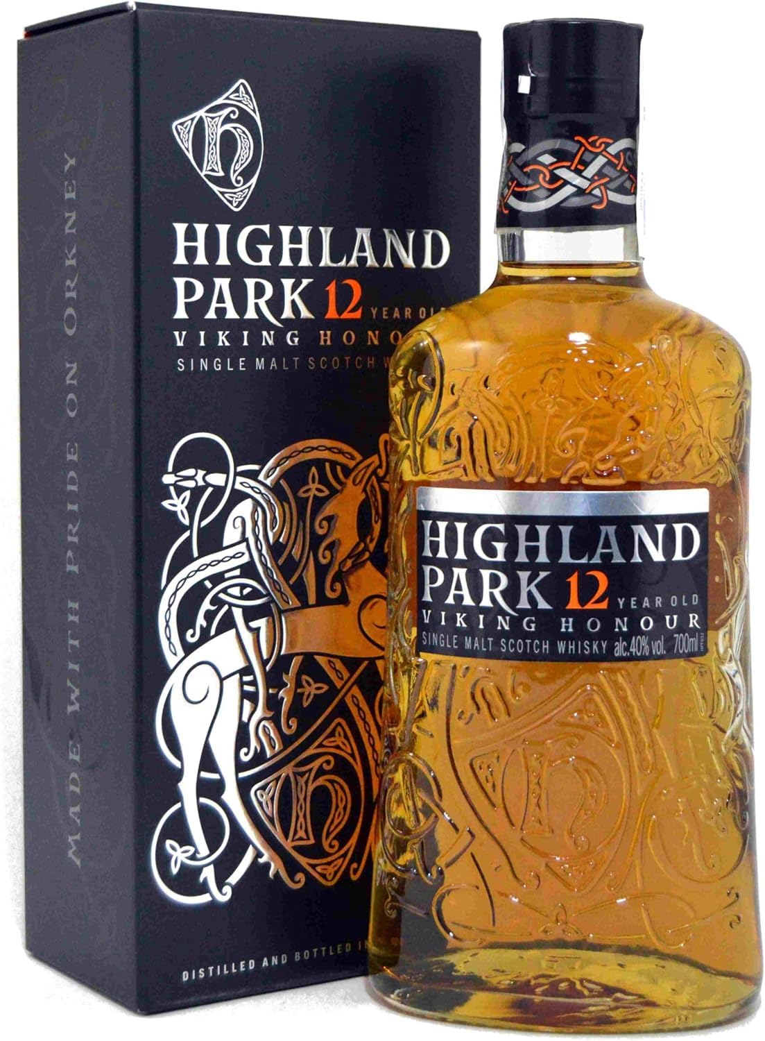 Highland Park Single Malt Scotch Whisky 12 Jahre alt 700ml Pack (70cl)