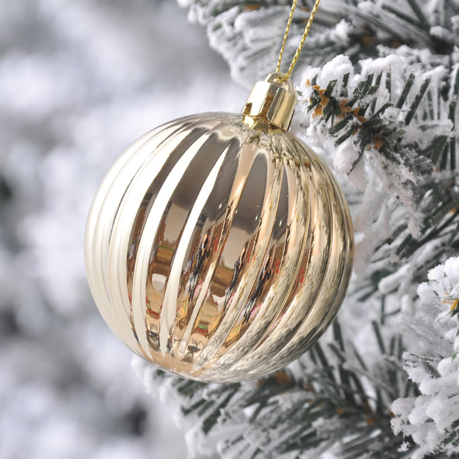 Weihnachtskugeln 36 Stücke 6cm Kunststoff Christbaumkugeln Weihnachtsdeko Weihnachtsbaumschmuck für Weihnachten Dekoration (Rot)