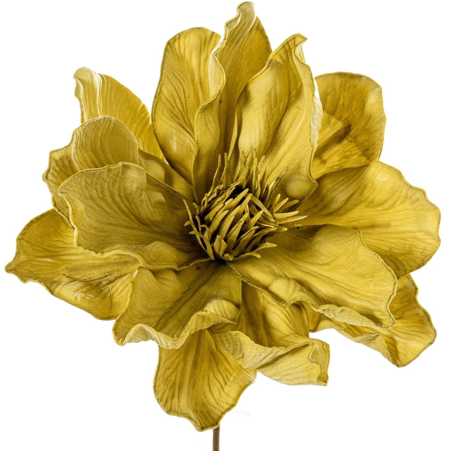 Fleurs artificielles jaune en mousse pour vase de salon