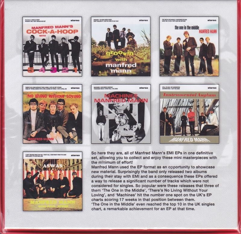 洋楽 MANFRED MANN EP COLLECTION Amazon.co.jp: Manfred Mann マンフレッド・マン/EP collection(7 CD