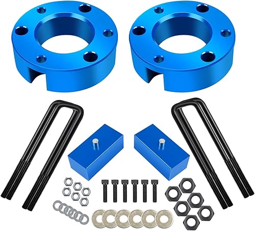 SCITOO Kit de elevación de nivelación trasera delantera de 3 pulgadas de 2 pulgadas para Chevy 2007-2020 Espaciador de puntal de elevación