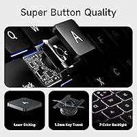 Vista 8 de HOU Funda para iPad Pro de 11 pulgadas con teclado M5 2025/M4 2024 (SOLAMENTE), funda de teclado Magic Keyboard iPad Pro de 11 pulgadas