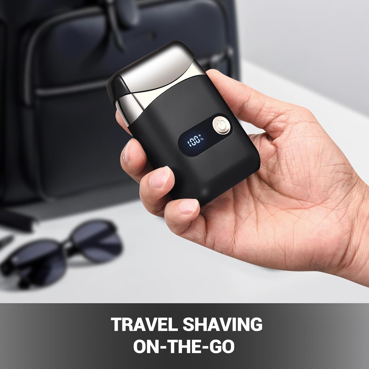 Electric Shavers for Men, Electric Foil Razor, Portable Compact Travel Foil Shaver with Floating Blade - 2-Speed Adjustment, USB-C Fast Charging, Mini & Lightweight, Clear Led Display - Image 4