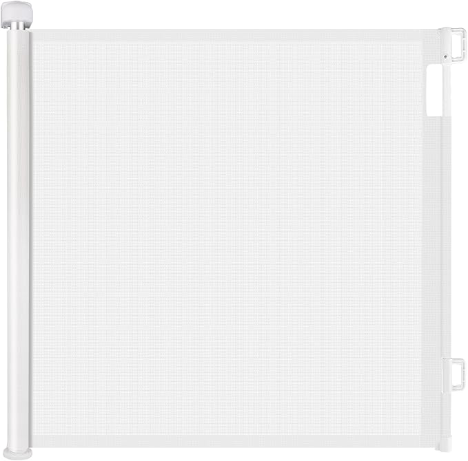 Momcozy Auto-lock Retractable Stair Gate,Safety Baby Gate Roll For Toddlers And Dogs,Extend Baby