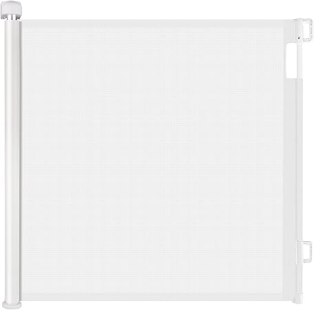 Momcozy Auto-lock Retractable Stair Gate,Safety Baby Gate Roll For Toddlers And Dogs,Extend Baby