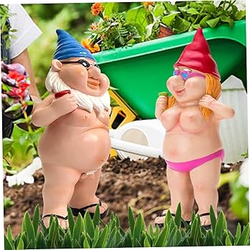 Amazon.com: 2 Pieces Small Sexy Gnome Statues, 4.7 Inch Naked