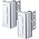 Husfunov 2 Pack Home Security Door Lock,Childproof Door Reinforcement Lock,with 3" Stop Withstand 800 lbs,for Inward Swing Do