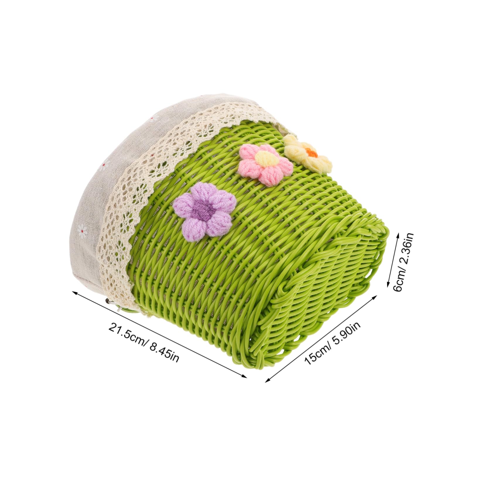 Balacoo Woven Electric Bike Storage Basket Durable Rear Organizer for Bike Stylish Front Rear Seat Storage for Groceries and Daily Essentials for Commuting