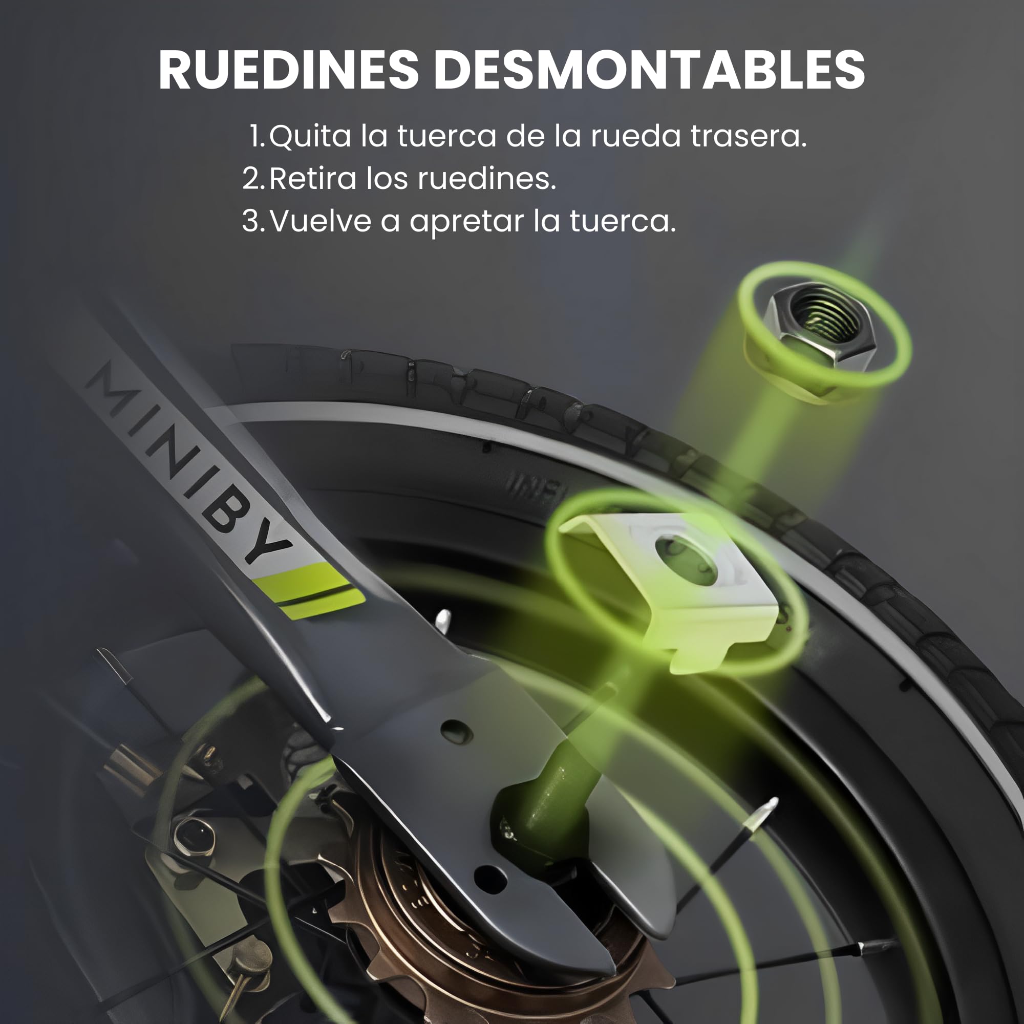 QPLAY Bicicleta Infantil Miniby 3 en 1, Modo Sin Pedales, con Ruedines y con Pedales, Ajustable, Ergonómica y Evolutiva Niños de 2,5 a 8 Años