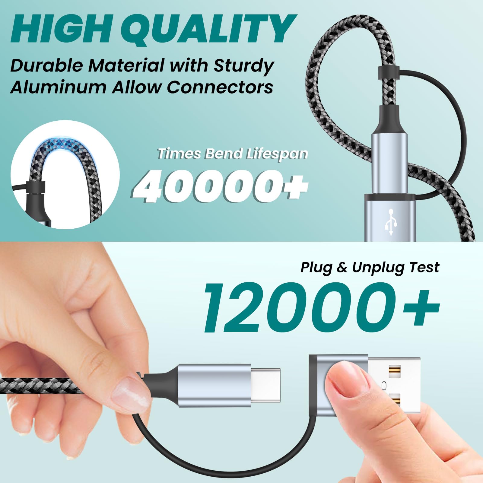 Travel Essentials 4-in-2-Multi-Ladekabel für Uhren-Ladegerät, USB-A/USB-C-Ladekabel/Kabel für alle Geräte, kompatibel mit Watch Ultra/SE/10–1, iPhone 17–11, Android und mehr