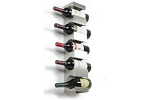 brightmaison Alex Wall Mounted Stainless Steel Wine Rack
