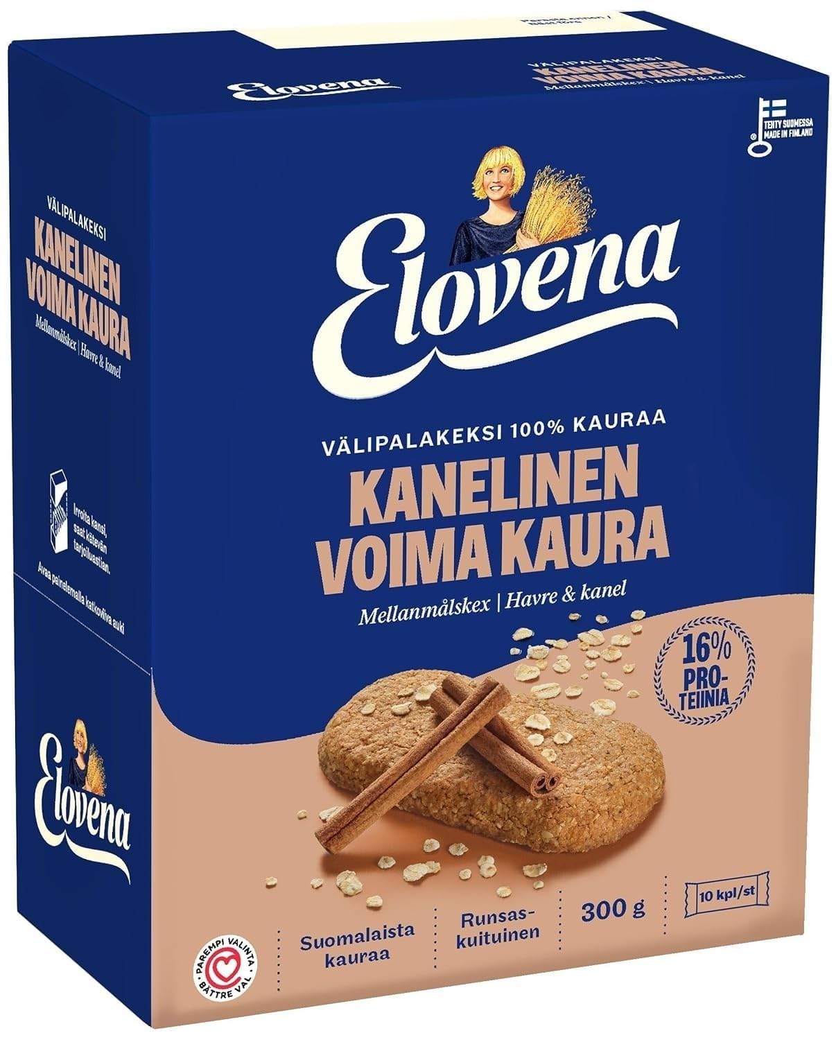 Elovena Set de Galletas de Avena (paquete de 10) Total- 3kg/106oz Elige 10 paquetes de 10 sabores en Caja Söpösöpö SOPOSOPO
