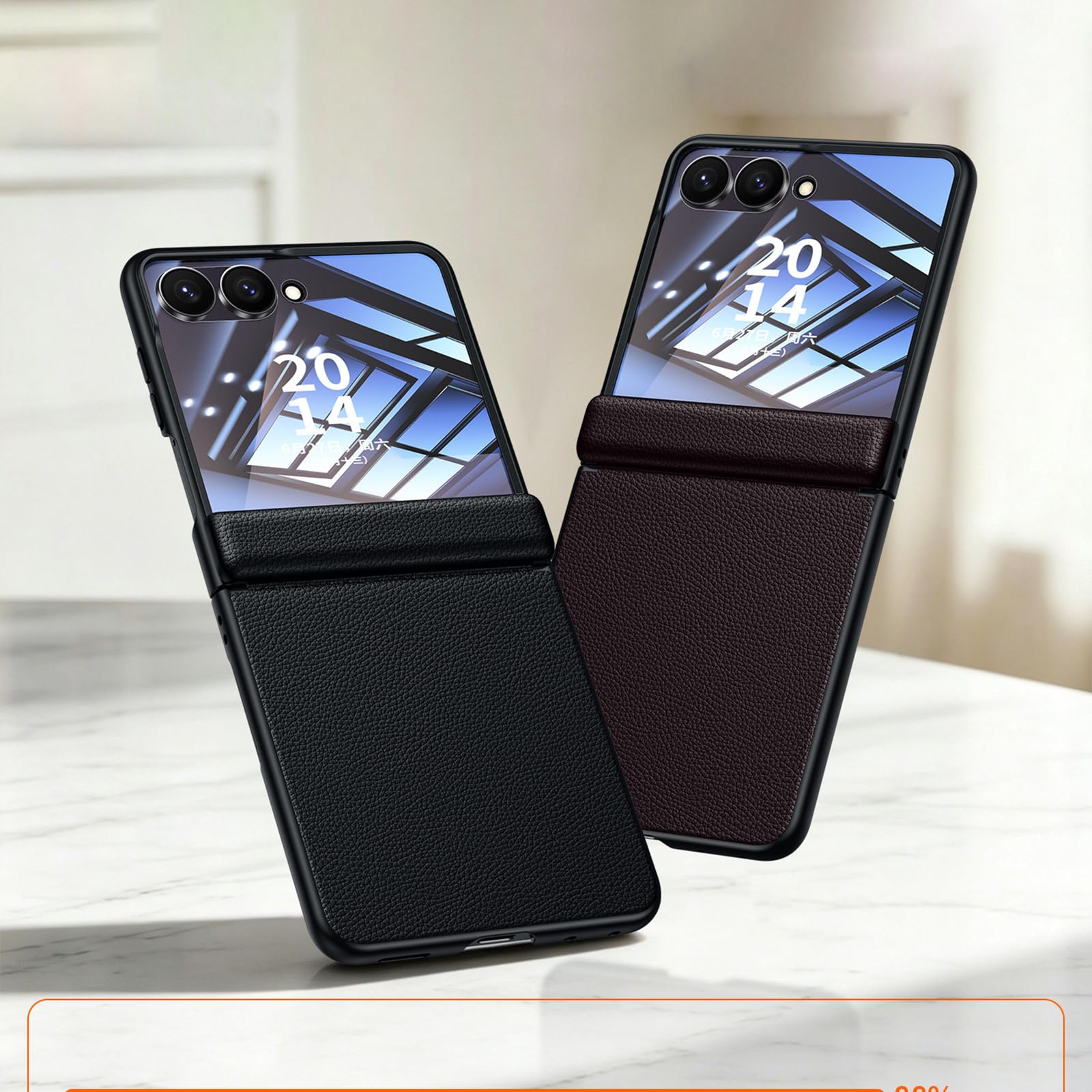 Generico Cover in Vera Pelle for Samsung Galaxy Z Flip 8