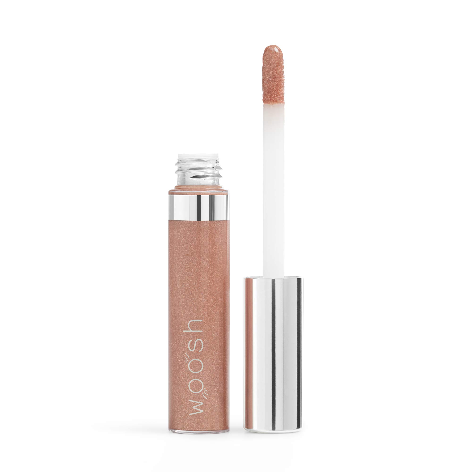 WooshBeauty, Spin-On Lip Gloss, Hydrating Hyaluronic Acid & Shea Butter, No Fine Lines, Shine Finish, Vegan & Cruelty-Free, (Glam Taupe)