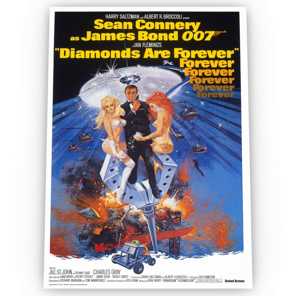 Diamonds Are Forever POSTER Glossy Borderless of Various Sizes & Frame Option (A3 size 16.5 x 11.7 Inch / 420 x 297 mm, 01)