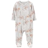 Baby Boys' Cotton 1-Piece Sleep & Play (Baby Palm Trees, 9 Months)