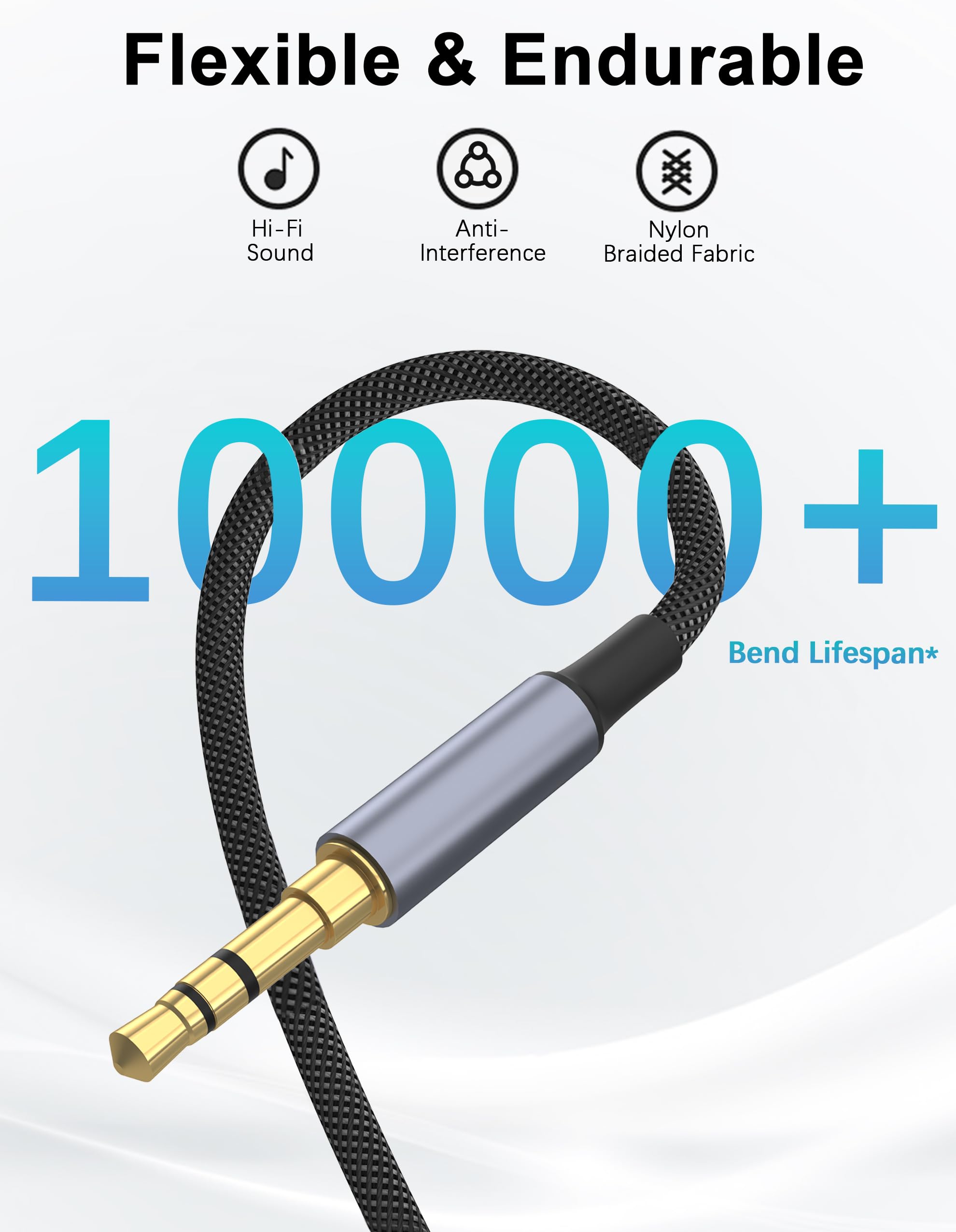 UGREEN Scheda audio Adattatore cavo da USB C a AUX Tipo C Convertore per auricolari AUX da 3,5 mm Chip DAC Scheda audio di ricarica PD QC per auricolare  7