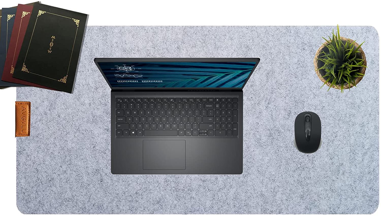 Photo 1 of Large Desk Mat Pc Felt Desk Pad, Anti-Slip Office Desk Mat, Computer Mat for Desk, Multi-Purpose Gaming Desk Protector, Extended Keyboard & Mouse Mat for Computers & Laptops (31.5x16in)