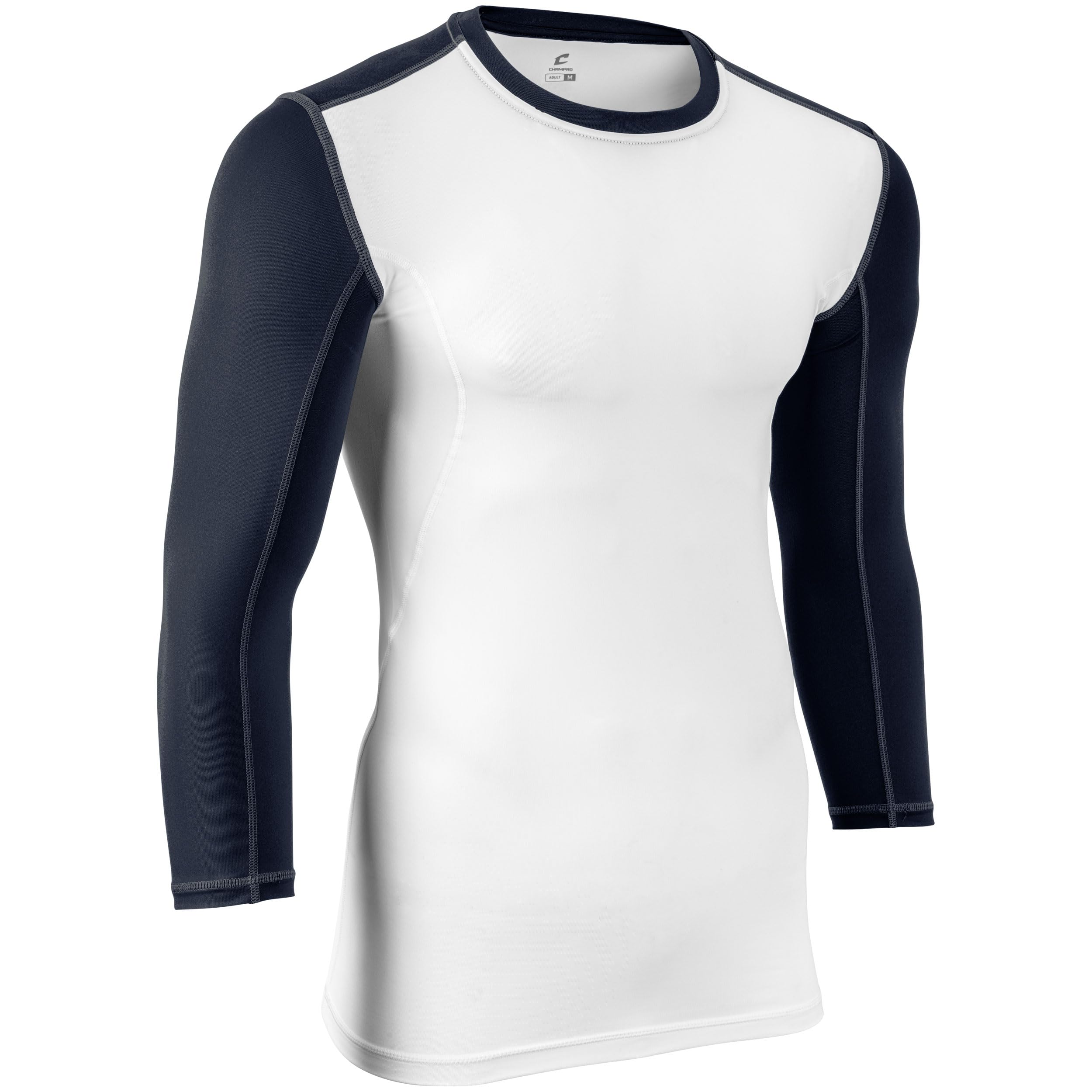 Champro Koszulka kompresyjna na rękaw trzy czwarte Mężczyźni Lightning Three Quarter Sleeve Compression Shirt