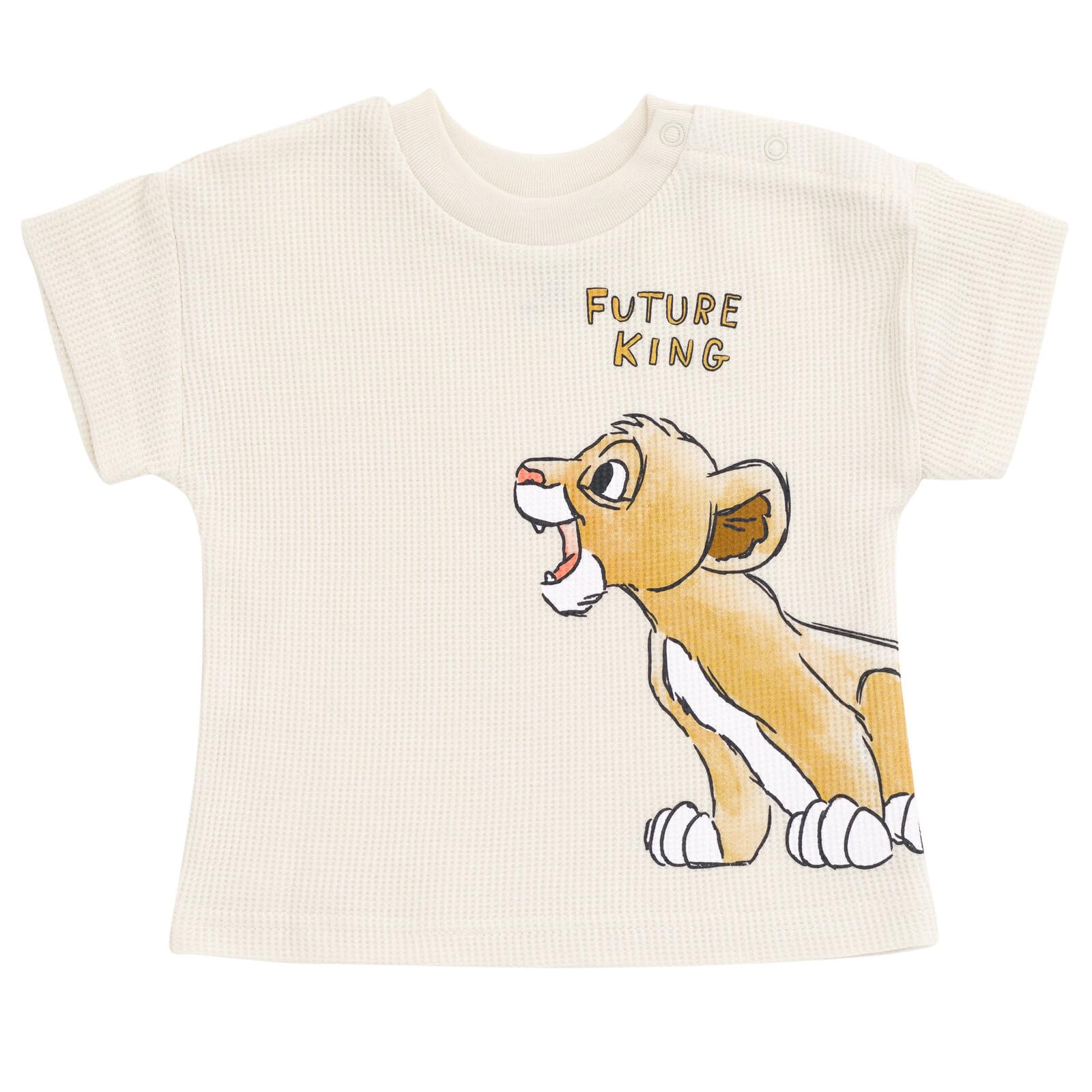 Disney Set aus T-Shirt und Shorts aus Waffelstrick für Neugeborene und Kleinkinder (0-3 Monate bis 5)