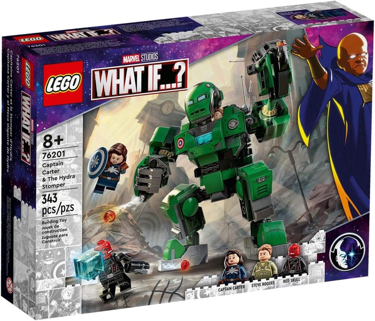 Super Heroes 76201 Captain Carter The Hydra Stomper Age 8+ Building Blocks 2021 (343pcs) LEGO Super Heroes 76201 Captain Carter The Hydra Stomper Age 8+ Building Blocks 2021 (343pcs)