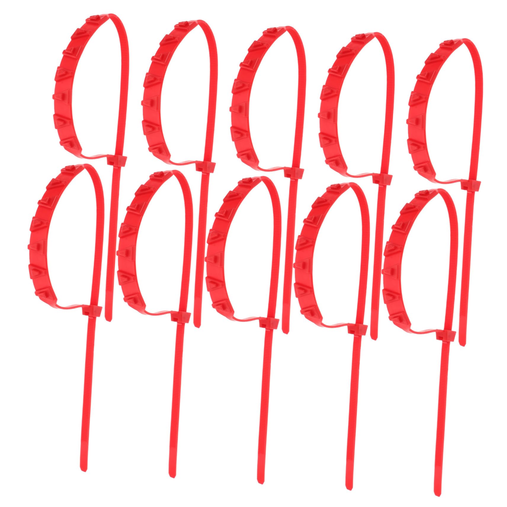 Unomor Winter Car Tire Chains 10pcs Tire Zip Ties Cables Quick Install Anti-slip for Winter