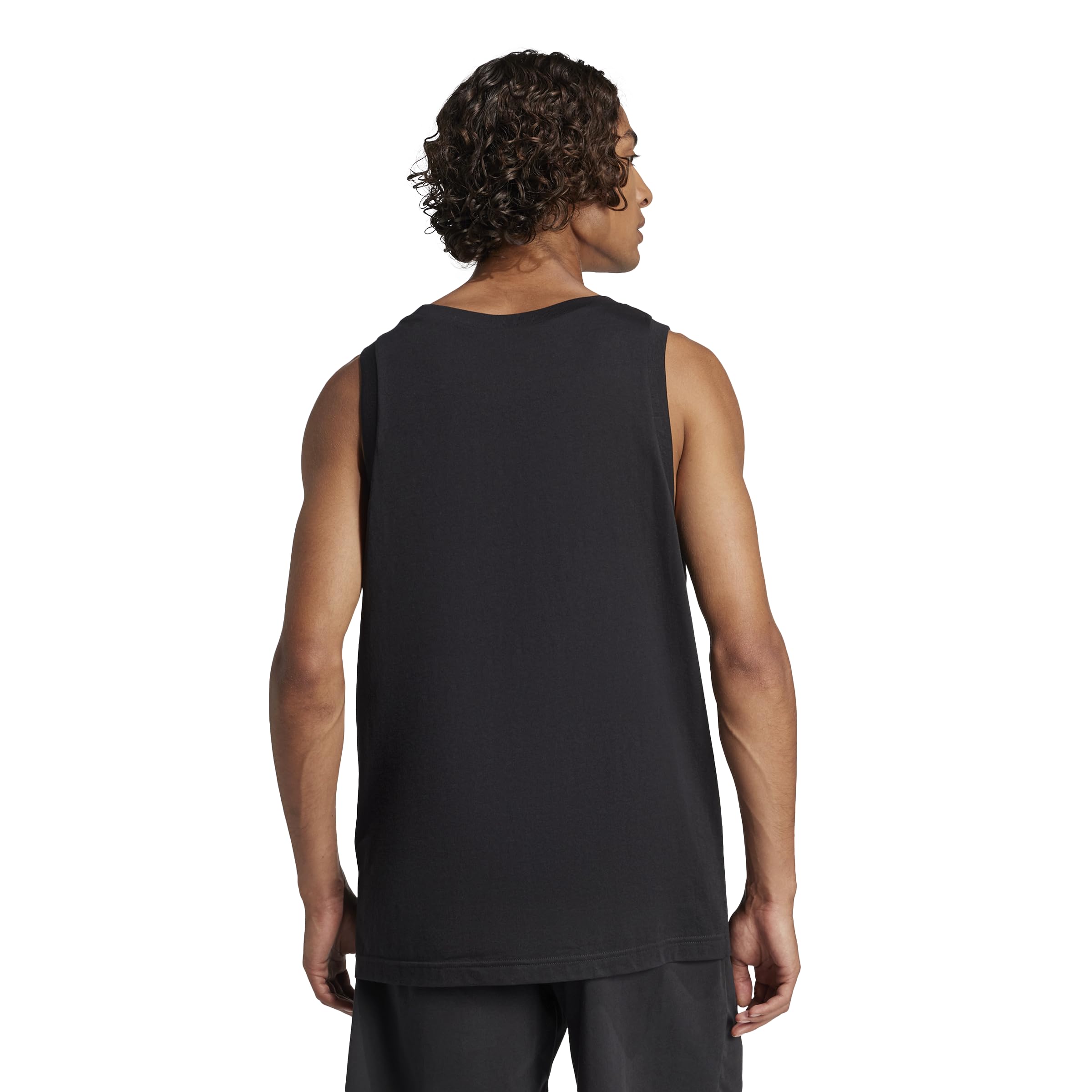 adidas Essentials - Camiseta sin mangas con logotipo pequeño para hombre