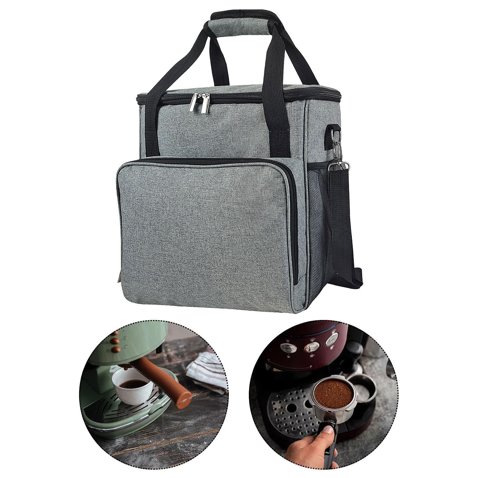Kaffeemaschine Organizer mit Multifunktionalen Taschen Und Stabilem Reißverschluss für Den Sicheren Transport von Kaffeezubehör Leicht Und Tragbar