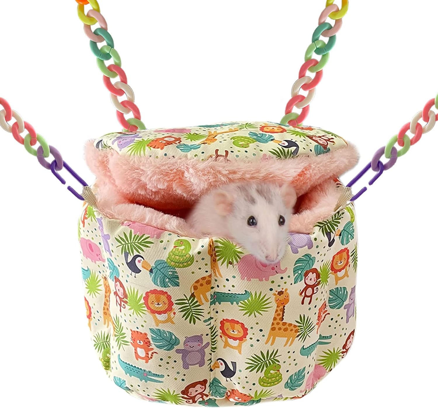 Rat Climbing Net Toy for Cage, Rat Hammock, Rat Hanging Bed, Sugar Glider Cage Accessories