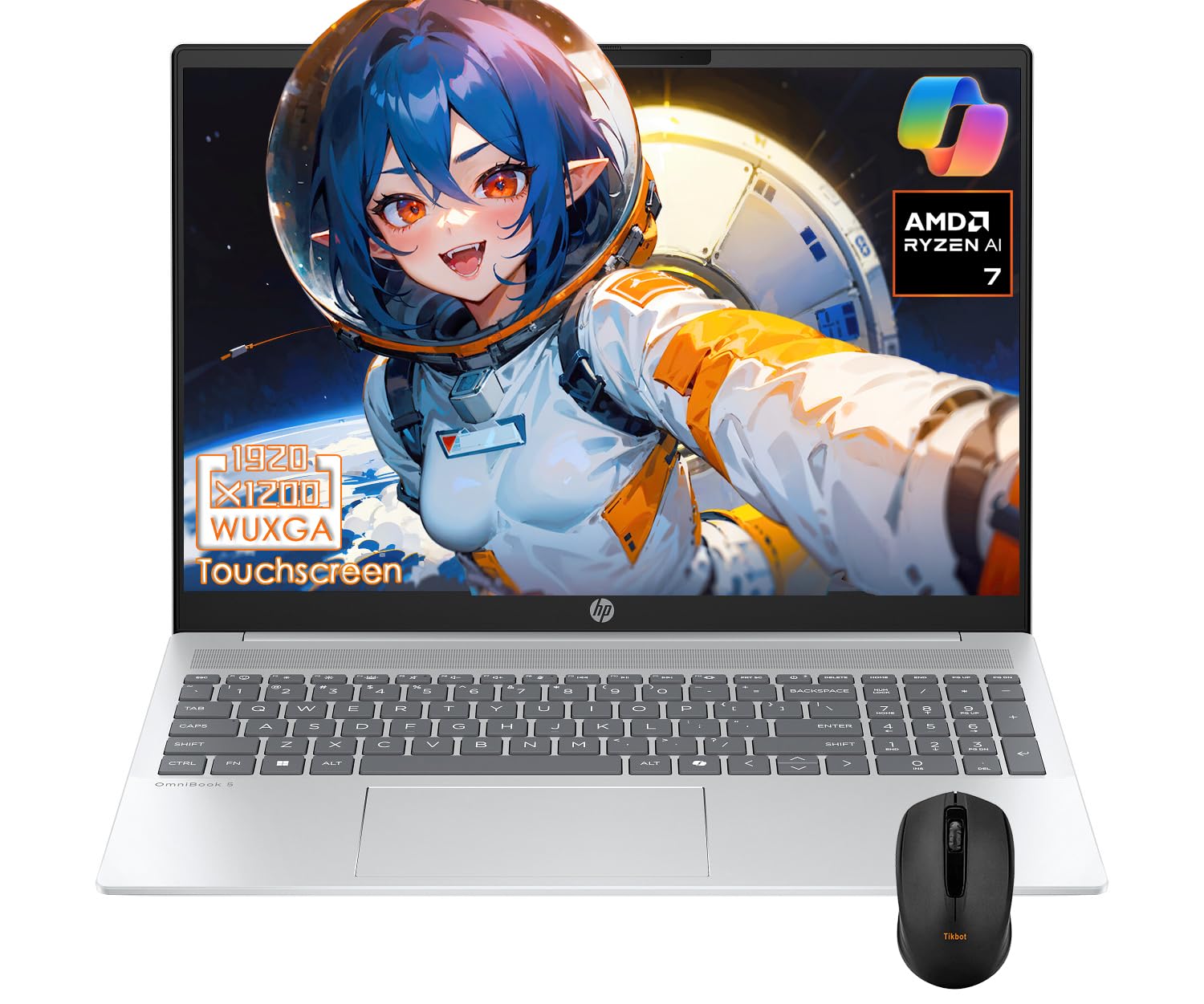 Amazon.com: HP OmniBook 5 AI Copilot+ Laptop, AMD Ryzen AI 7 350
