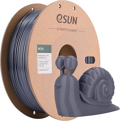 15 – eSUN PETG Filament 1.75mm, 3D Printing Filament 1kg Spool(2.2lbs), 3D Filament 1.75mm Dimensional Accuracy +/- 0.03mm,Fit Most FDM Printers(…