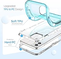 Vista 4 de ORIbox Funda compatible con iPhone 11, resistente a prueba de golpes, anticaídas, protector de pantalla de vidrio para iPhone 11, XR (6.1 pulgadas)