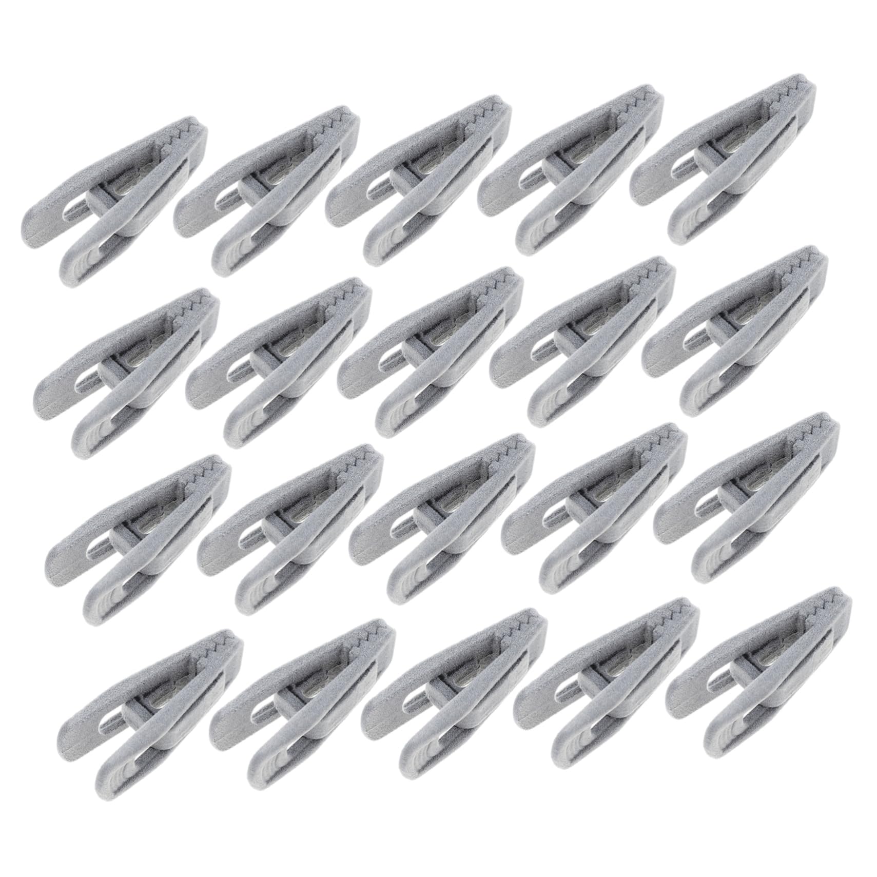 20pezzi Clip Appendini Per Pantaloni Clip Antiscivolo Per Stendere Abbigliamento Ganci Resistente e Pratico Per Asciugatura Di Gonne Sciarpe e Accessori