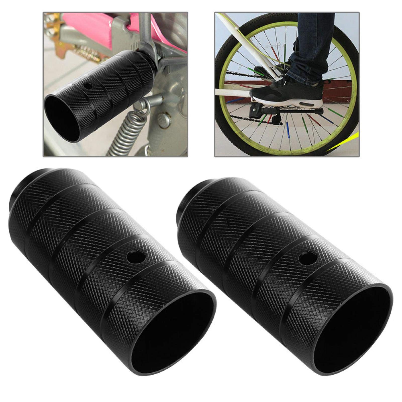 Demeras Fahrradachs-Peg Universal Stahl-Fahrradständer Peg Hochleistungs-Fußständer Pegs Stunt Pegs Fahrradzubehör für BMX 1 Paar
