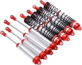 Conjunto de amortecedores RC, luz compacta de amortecedores RC dianteiro e traseiro de fácil instalação para TRAXXAS UDR carro RC(vermelho)