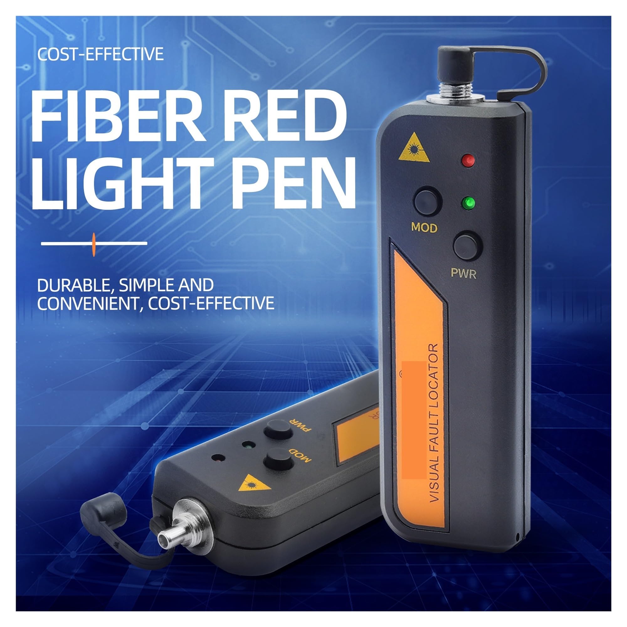 FTTH Mini RGT Localisateur visuel de défauts fibre optique, outil test testeur source lumière rouge 1-30 mw avec connecteur 2,5 mm (SC/FC/ST) Inspection de circuits