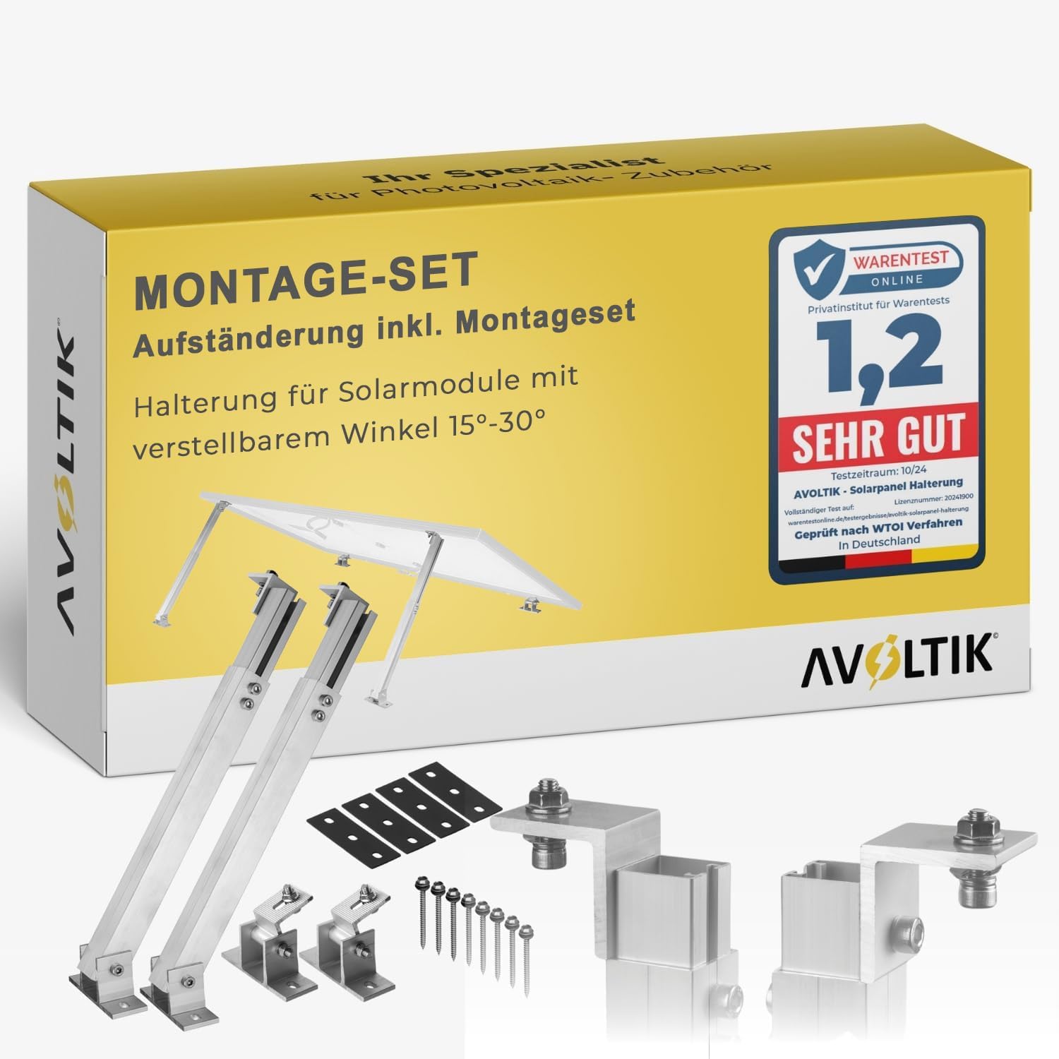 Solarpanel Halterung 1~8 SETS Aufständerung Solarmodul Halter Wand Dach Boden Halterung Solarpanel