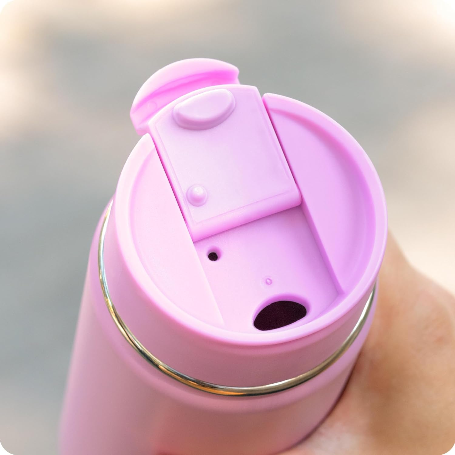 Flip Lid for Hydro Flask 12 16 18 20 32 40 64 oz Wide Mouth Bottle,Replacement Lid for Hydroflask,Thermoflask,Iron Flask and More 2.28" Wide Mouth Bottles